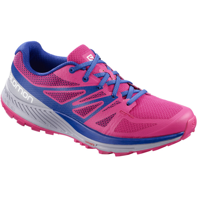 Zapatillas Trail Running Salomon Mujer Rosas / Blancas - Salomon Argentina SENSE ESE W ,276148-TWA